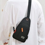 Crossbody Bag Men’s Waterproof Chest Backpack | Lightweight Cloth Shoulder Sling | 12 in Spacious Outdoor Travel Messenger