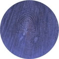thumbnail image 1 of Ahgly Company Indoor Round Patterned DarkSlate Blue Purple Area Rugs, 6' Round, 1 of 6