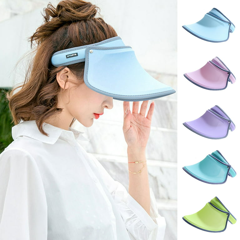 Sun Protection Women's Hat Anti-UV, Elastic Fabric, Empty Top, Wide Brim -  Summer Sun Hat Outdoor Hat
