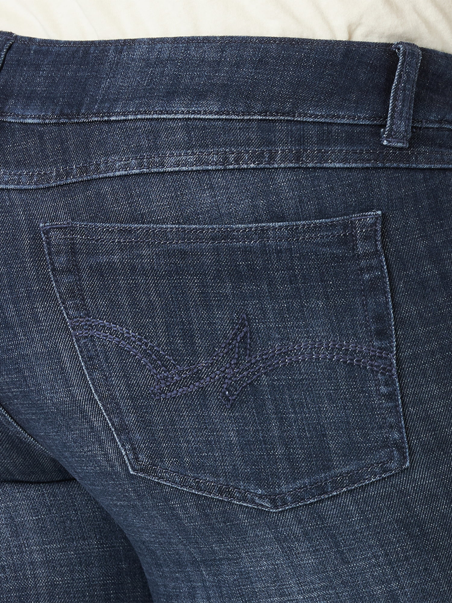Wrangler Women's Plus Size Essential Mid Rise Straight Leg Jean