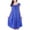 Blue, variant on Silky Nightgowns for Women Summer Soft Nightdress Plus Size Loose Short Sleeve Pajama Dress Lounge Sleepwear Size L-XXL