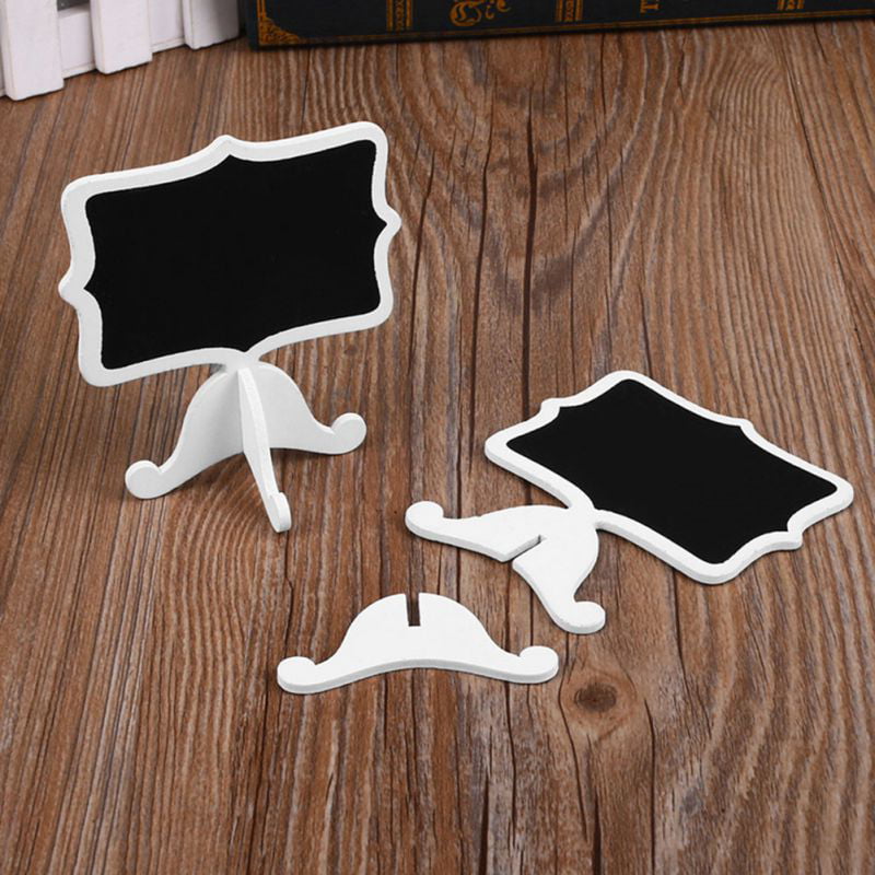 10 X Wooden Chalk Board Stands For Wedding Table Numbers Names 