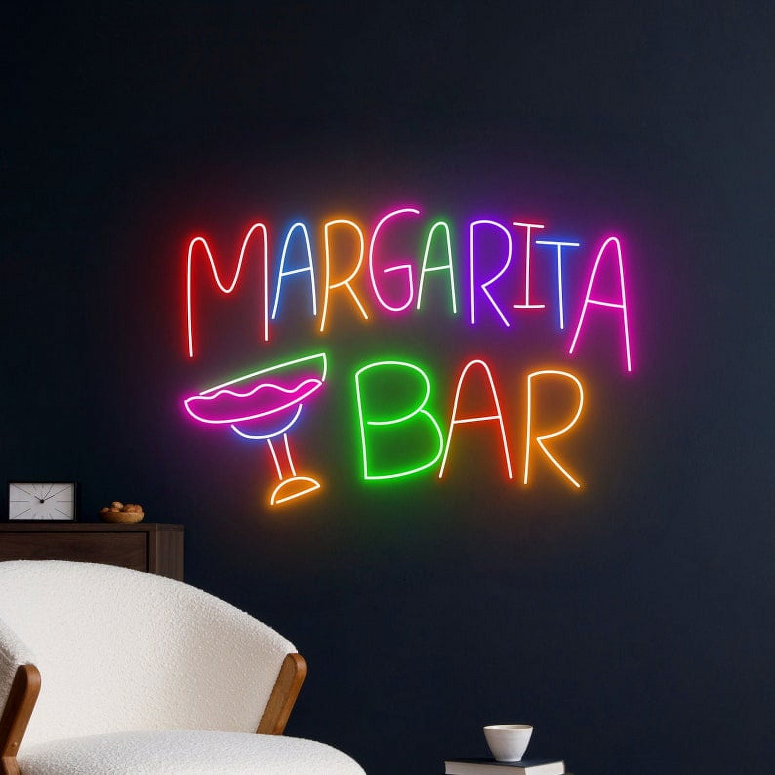 Handmadetneonsign Margarita Neon Sign, Margarita LED Light, Cocktail Neon Light, Drinking Alcohol