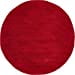 thumbnail image 3 of Unique Loom Solo Collection Solid Plush Kids Round Rug, 8', Red, 3 of 10