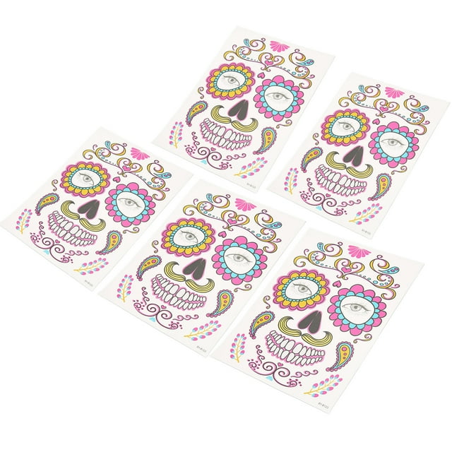 Fake Face Sticker Skin Friendly Easy Application Halloween Makeup Sticker Waterproof Rich Patterns for Cosplay Party for Adults ANGGREK Otros