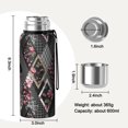 thumbnail image 7 of 20 Oz Pioneer Flower Coffee Tumbler Double Wall Insulated Stainless Steel Water Bottle | Metal Reusable Thermoses Flask with Cup Cap | Leak & Sweat Proof with Anti-Dust Lid, 7 of 7
