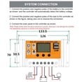 thumbnail image 3 of COOLHOOD 10A/20A//40A/50A/60A/70A/80A/90A/100A Auto LCD Screen Solar Controller USB Solar Panel Regulator 12V24V, 3 of 3