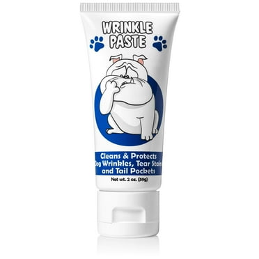 Squishface Wrinkle Paste - Cleans Wrinkles, Tear Stains and Tail Pockets, Anti-Itch, 2 oz.