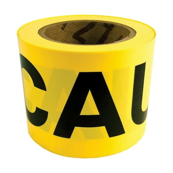 HY-KO Yellow Caution Safety Tape, 3" x 200' Roll