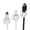White, variant on 3Pcs Strong Adhesive Cord Holders Cable Clips for Home Car Desktop Cable Clamps