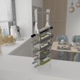 thumbnail image 5 of Premium Acrylic Wine Holder – Wine Rack Holds 9 Bottles, Lightweight & Portable with Handle, Easy Assembly, Fits All Bottle Types, Ideal for Kitchen, Bar, or Shop Use – Made in USA, 5 of 7