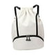 thumbnail image 3 of Mochila con cordón para hombre/mujer, resistente al agua, para exteriores, grande Blanco, 3 of 9