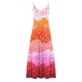 thumbnail image 4 of V Cuello Vestidos de Verano para las Mujeres 2025 Impresión sin Mangas Cuello Redondo Vestido Casual, Imitación Algodón Tirar Marco, 4 of 5