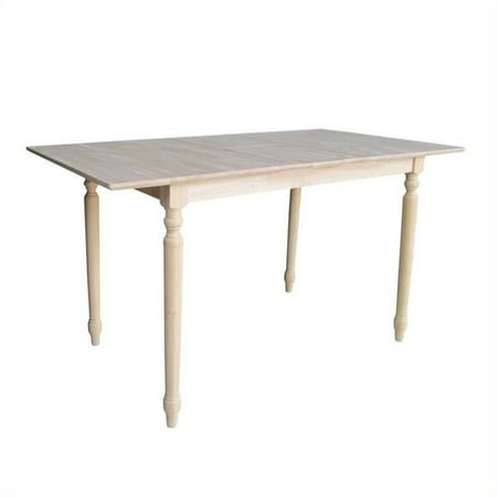 dining table wide unfinished height turned butterfly inch counter extension parawood concepts international leg tables hayneedle