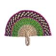 thumbnail image 3 of Extra Large Woven Fan, Jumbo Seagrass Fan Decor, Giant Palm Leaf Wall Hanging, Macaron Colored Fan Art, Handwoven Statement Piece for Wall Display, 3 of 7