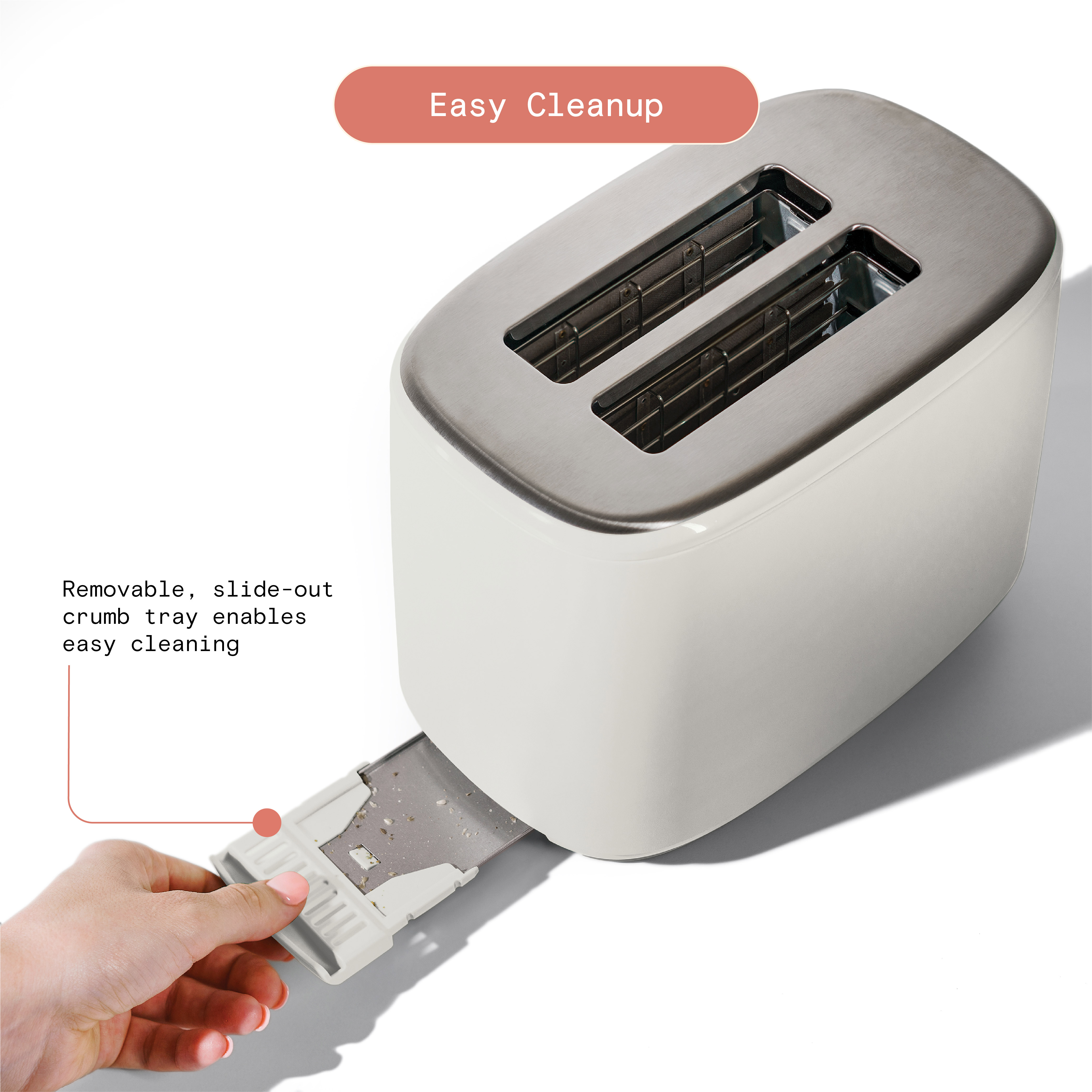 Beautiful 2-Slice Toaster by Drew Barrymore, White Icing photo 4