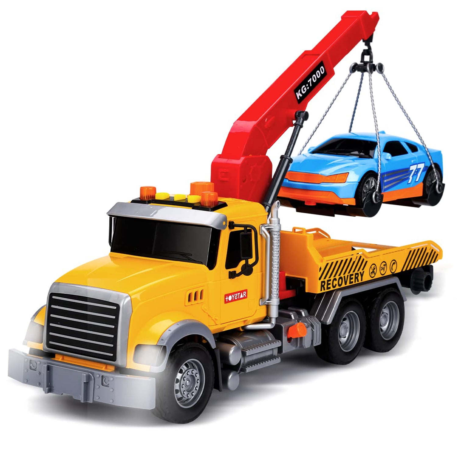KIDSTHRILL 4 Small Set Construction Trucks for Kids Toys for 3+ Year Old  Boys & Girls - Digger, Dump Truck, Excavator Toy Cement Mixer and Crane