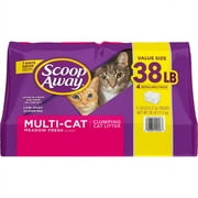 Scoop Away Extra Strength Multi-Cat Scented Litter, Clumping Cat Litter, 38 lb