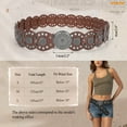 thumbnail image 7 of WHIPPY Women Western Belts Cowgirl Leather Belts Cowboy Wide Waist Belt for Dresses Jeans, 7 of 7