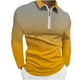 thumbnail image 1 of Blusa y camisa de manga larga con cuello vuelto para hombre, blusa informal con cremallera y estampado sin localización, blusa para hombre, 1 of 4