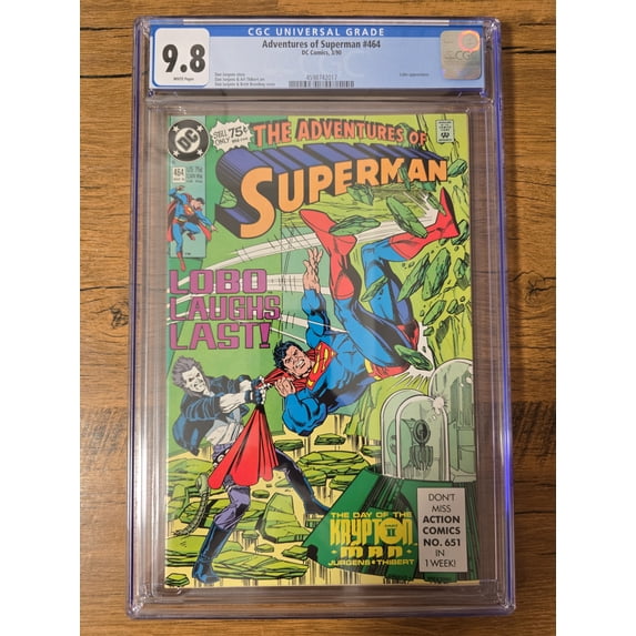 Adventures of Superman #464 - CGC 9.8 Comic Book