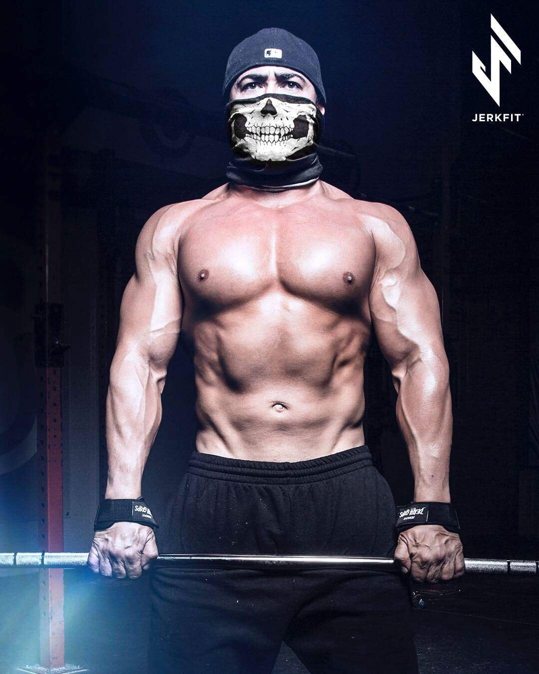 JerkFit Death Grips, Ultra Premium Lifting Straps for Dead Lifts, Pull-UPs, and Heavy Shrugs-M (Pair)