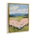 thumbnail image 2 of Stupell Industries Transitional Heart Shaped Flower Field Gold Floating Frame Canvas Art, 17 x 21, by The Prints Vibe, 2 of 8