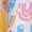 M155 Sky Blue, variant on Girls Dresses For Summer Fly Sleeve Crew Neck Floral Print Dresses Daily Wear Trendy Toddler Soft Clothes Green Size 5-6 Years
