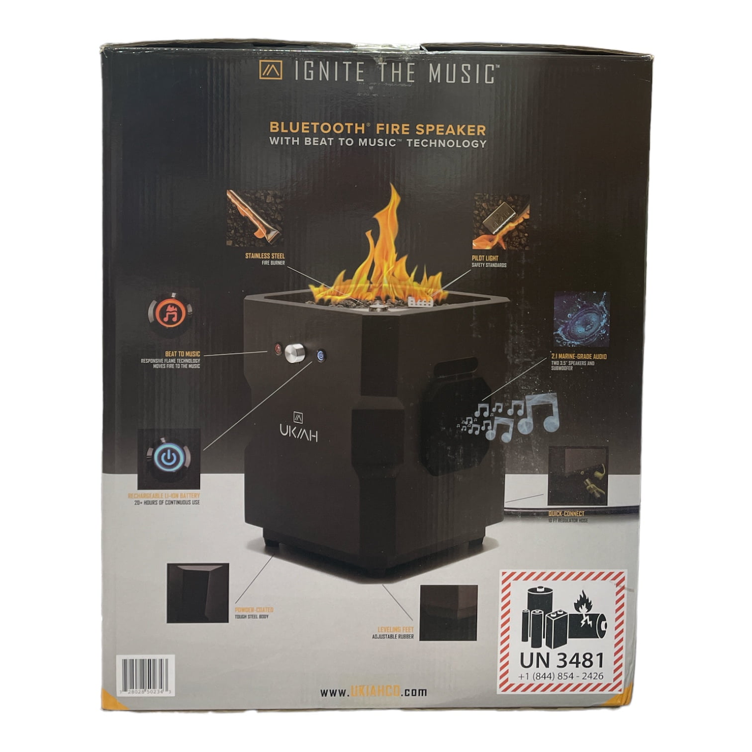 Ukiah Tailgater Bluetooth Outdoor Firepit Speaker