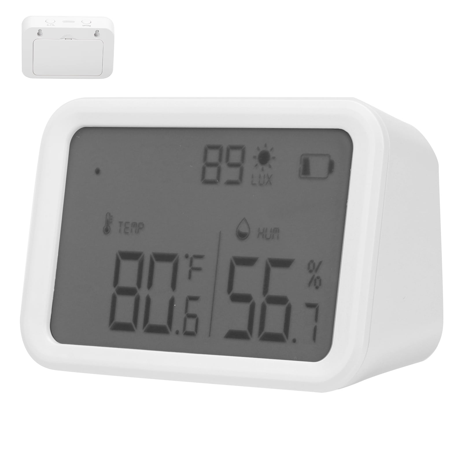 Slatcetga Temperature and Humidity Sensor for TUYA with Intelligent Switch LCD Panel Household 1.5V