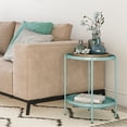 thumbnail image 2 of Simpli Home Monet Industrial 17 " Metal Metal End Table in Aqua, 2 of 7