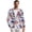 American Flag Hibiscus, variant on American Flag Star One Button Suit Jacket for Men Casual Long Sleeve Suit Jacket Notched Lapel Patriotic Sportcoat Open Front Blazer for Independence Day