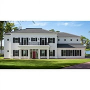 The House Designers: THD-9723 Builder-Ready Blueprints to Build a Luxury Open-Concept Colonial House Plan with Slab Foundation (5 Printed Sets)