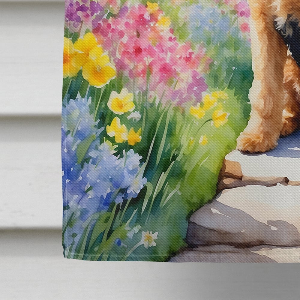 Airedale Terrier Spring Garden House Flag 28 in x 40 in
