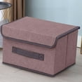 thumbnail image 4 of Yonrjhukm Storage Box with Lid, Foldable Non-Woven Fabric Organizer, Stylish Container for Clothing and Household Items, Versatile Storage Solution for Living Room and Bedroom, 4 of 4
