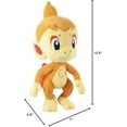 thumbnail image 6 of (1 pack) Pokemon 8" Chimchar Plush - Officially Licensed - Diamond & Pearl Starter Figure - Authentic Soft Stuffed Animal Toy - Gift for Kids, Boys, Girls - 2+, 6 of 7