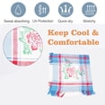 thumbnail image 3 of Old Fashioned Printed Square Scarf For The Elderly-Blue, 3 of 5