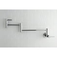 thumbnail image 2 of Kingston Brass KS8101DL Concord Wall Mount Pot Filler Kitchen Faucet, Polished Chrome, 2 of 5