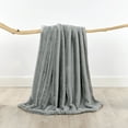thumbnail image 5 of Home Soft Things Heavy Faux Fur Throw - Silver - 50" x 60", 5 of 10