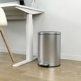 thumbnail image 6 of iTouchless SoftStep Semi-Round Stainless Steel Step Trash Can with Hinged Lid 2.91 Gallon (IP03DSS), 6 of 6
