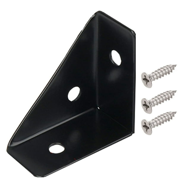 MOQIN Joints de Gousset Robustes, Code d'Angle Triangulaire, Attaches de Support d'Angle pour Table, Chaise, Armoire, Lit