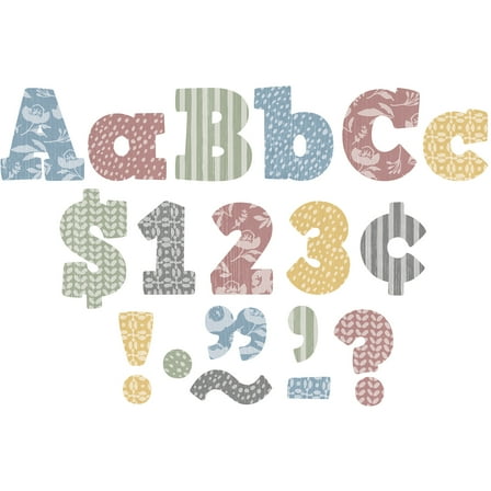 Teacher Created Resources Classroom Cottage 4" Bold Block Letters Combo Pack, 230 Pieces