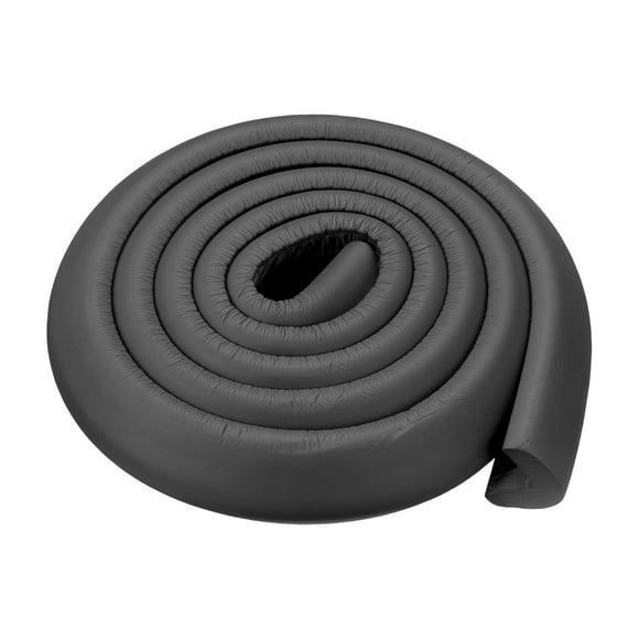 Unique Bargains Corner Guards Edge Protectors 6.56ft(2M), Pack Foam Safety Bumper L Shape, Black