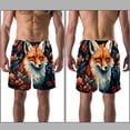 thumbnail image 3 of luoweisi Men's Beach Shorts Quick Dry Swim Trunks with Mesh Lining Fox L, 3 of 5