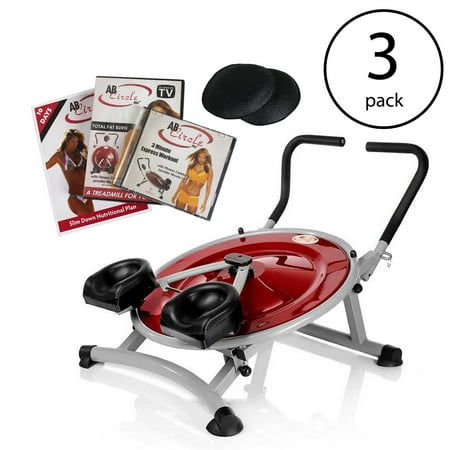 Core 3 Pair Pack - AB Circle Pro Abs And Core Home Gym Exercise Fitness Machine & DVD (3 Pack)