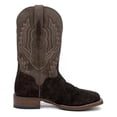 thumbnail image 2 of El Dorado Men's Hippo Chocolate Exotic Cowboy Boot Broad Square Toe Chocolate, 2 of 7