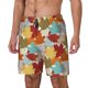 thumbnail image 1 of Balery Fall Maple Leaves Bañador para hombre, shorts de playa de secado rápido con entrepierna y forro de compresión-Small, 1 of 6