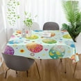 thumbnail image 6 of Coolnut Colorful Easter Eggs Tablecloth Rectangle Colorful Table Cloth Large Square Table Cover for Dining Kitchen Party 54"x72" Decor Gift, 6 of 7