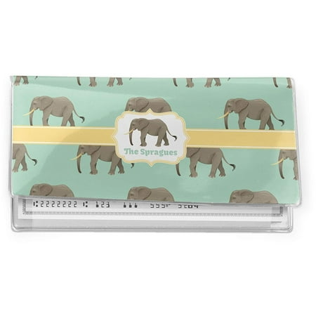 - Elephant Vinyl Check Book Cover (Personalized), Customizing Instructions: YOU WILL RECEIVE AN EMAIL WITH A LINK TO DESIGN YOUR PRODUCT WITHIN 1 HOUR (Approve Your.., By RNK Shops