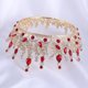 thumbnail image 2 of Nvzi Tiara de boda para novia, diadema de princesa, corona nupcial, joyería para el cabello con diamantes de imitación de cristal,graduación, boda, fiesta de disfraces (rojo), 2 of 4